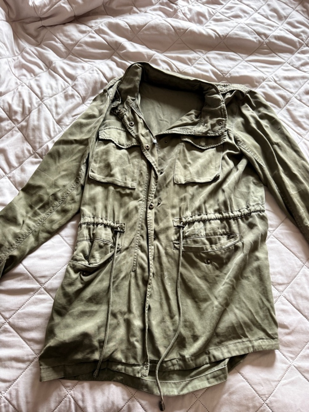 Buffalo David Bitton Olive Utility Drawstring Jacket - Women's